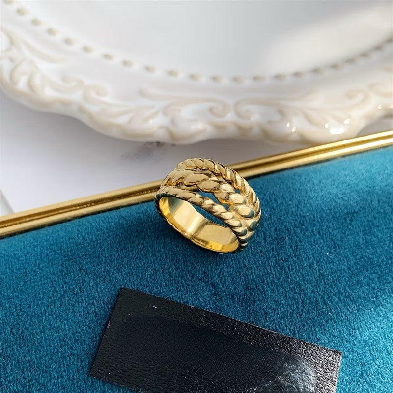 Three Layer Threaded Ring