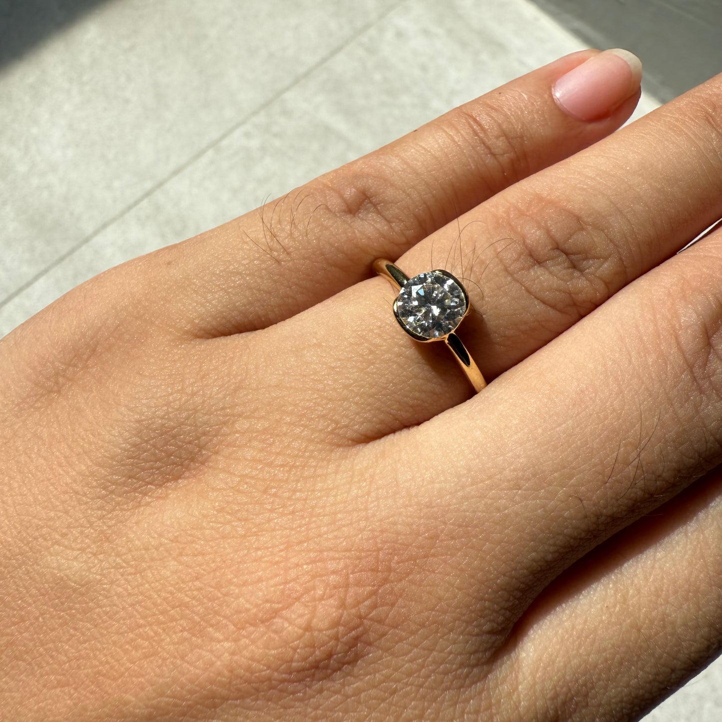 "Celeste" Princess Cut Ring