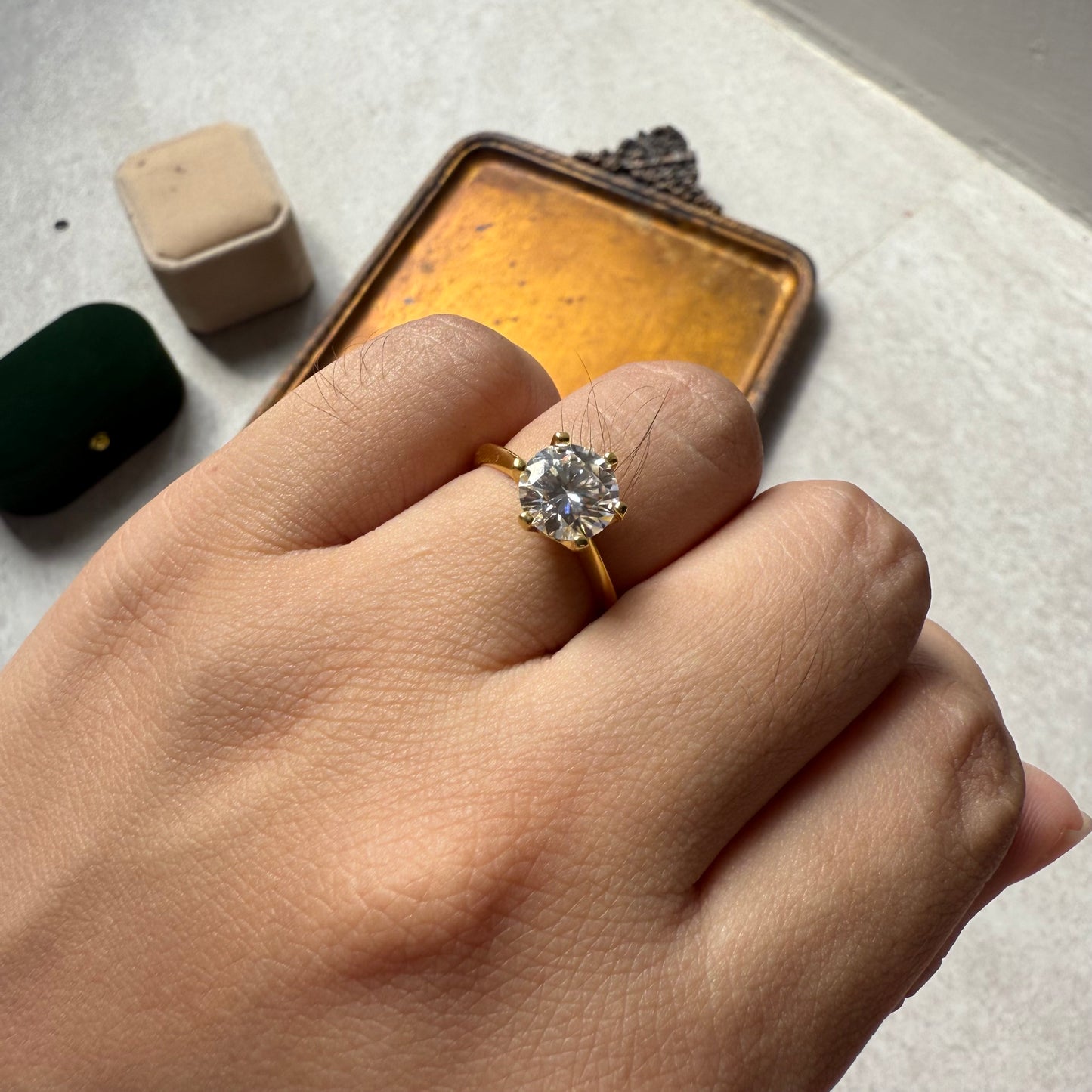 "Dahlia" Princess Cut Ring