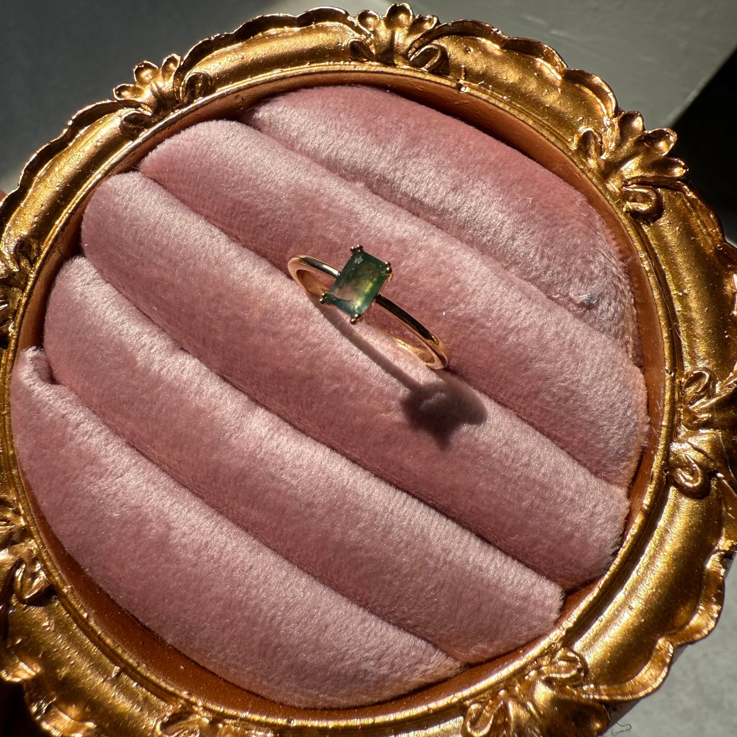 Emerald Baguette Ring