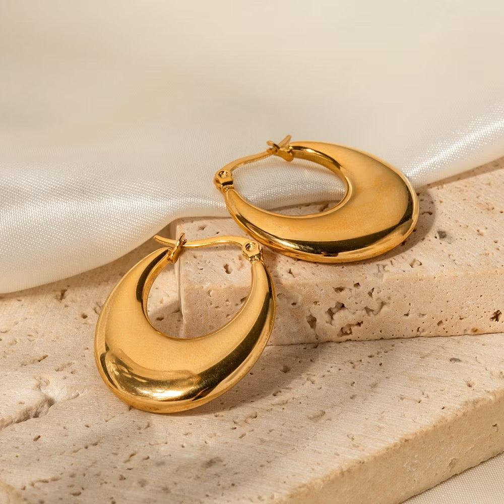 Chunky Hoop Earrings