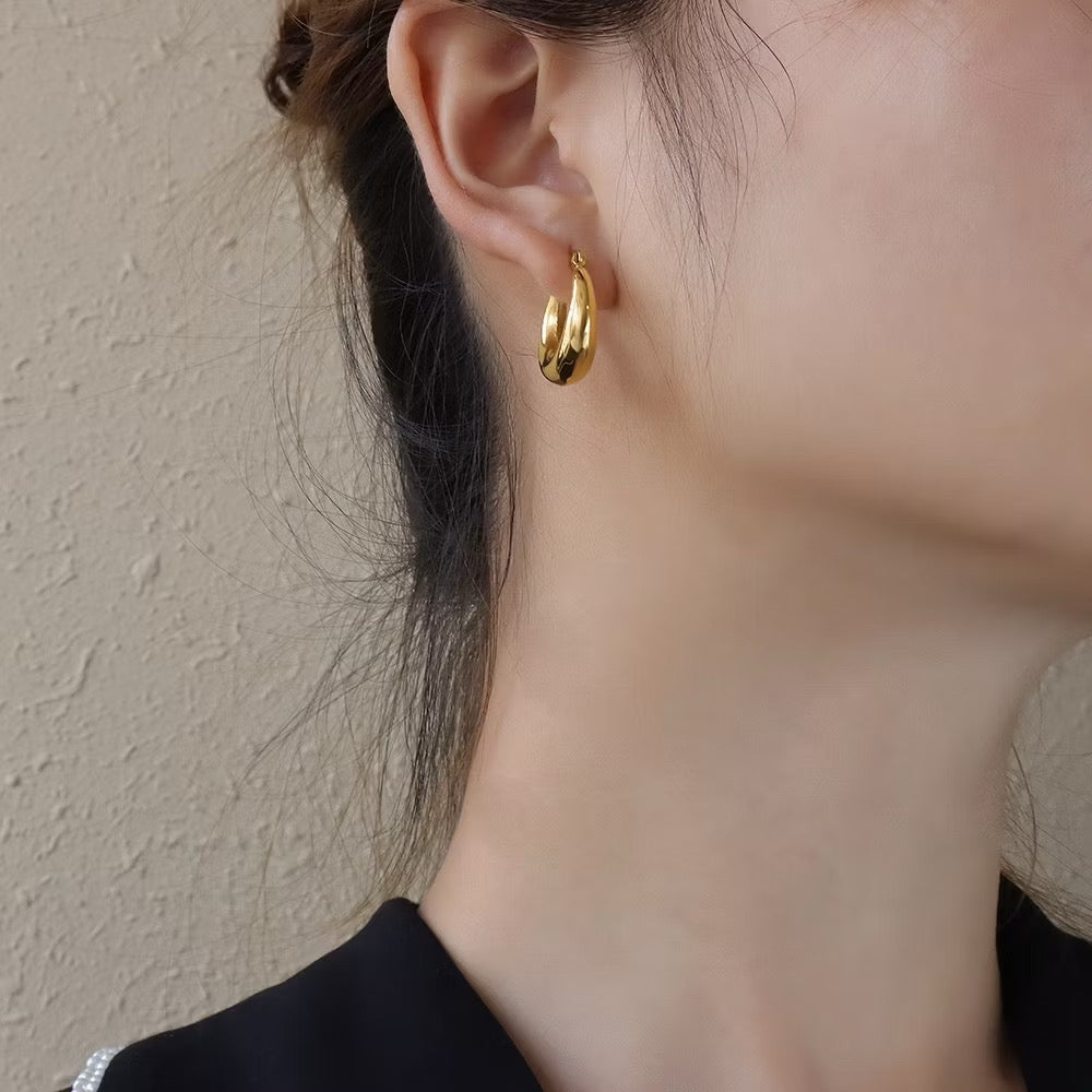 Chunky Hoop Earrings