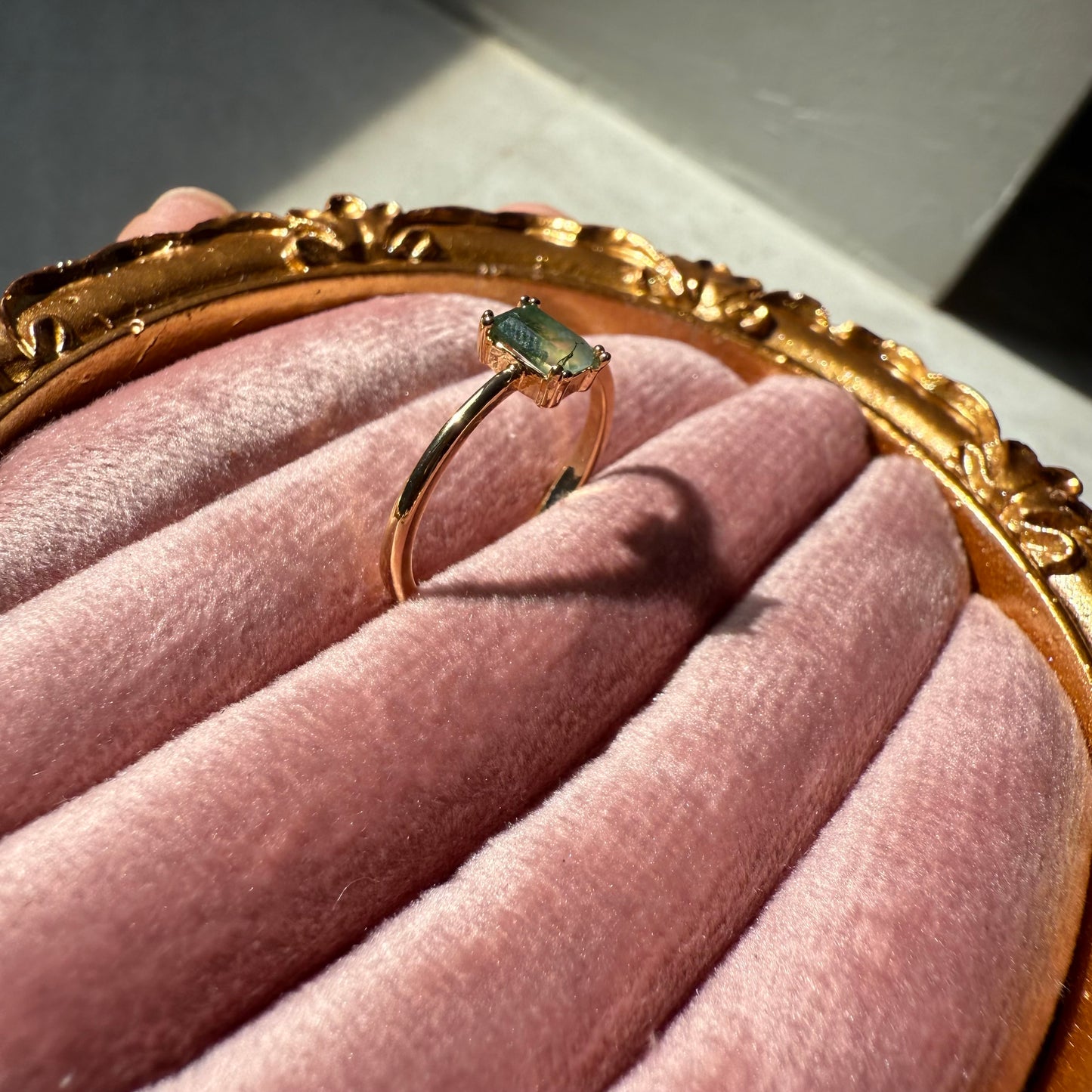 Emerald Baguette Ring