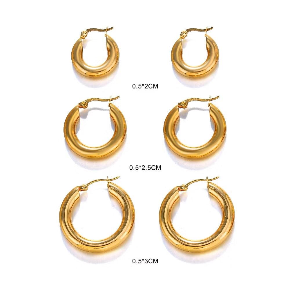 Classic Hoop Baby Earrings