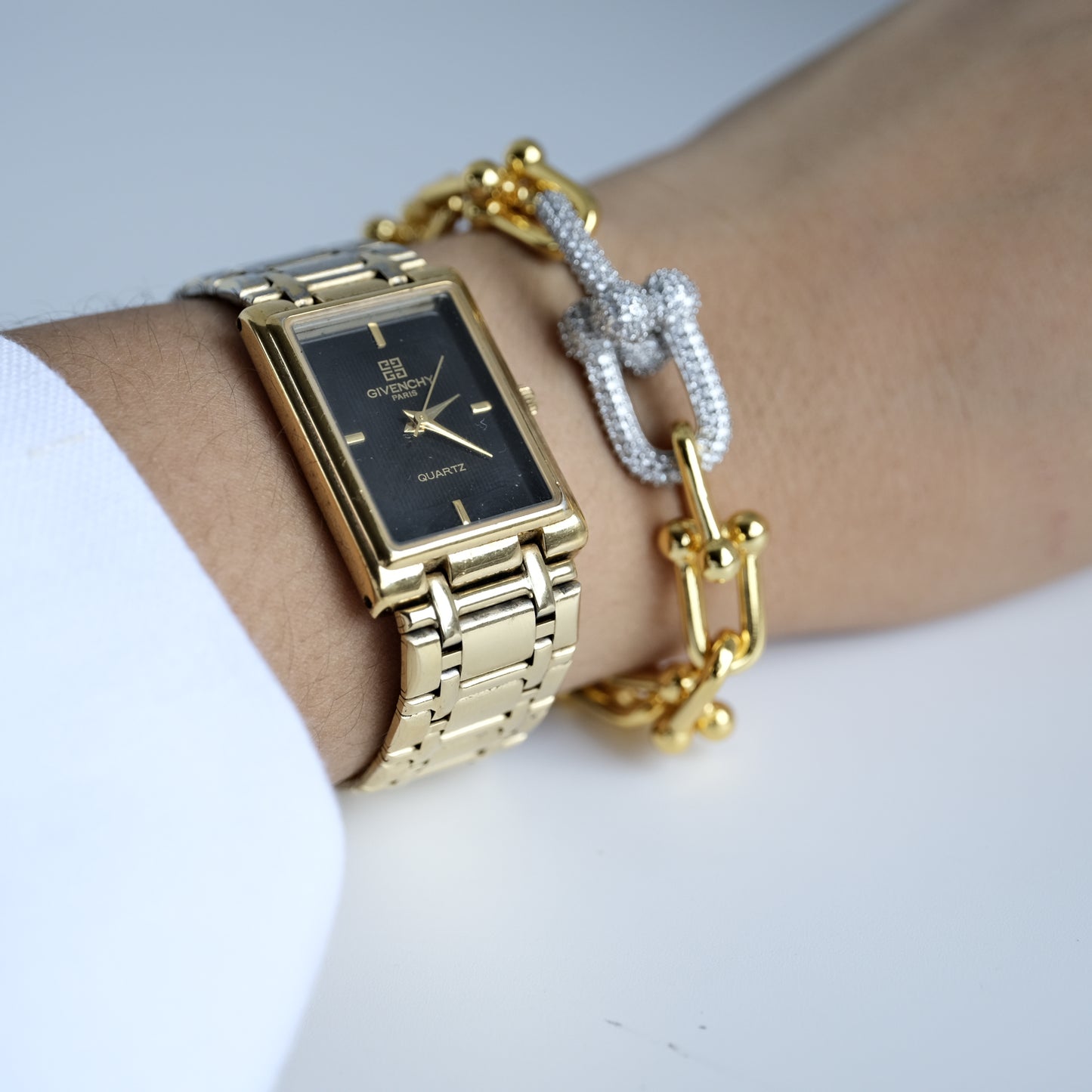 Givenchy Tank Gold Watch