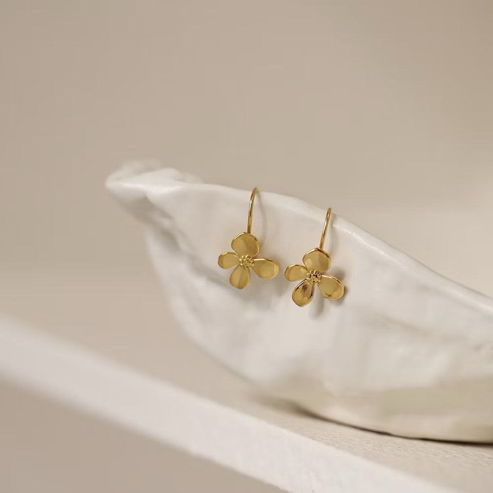 Osmanthus Flower Hook Earrings