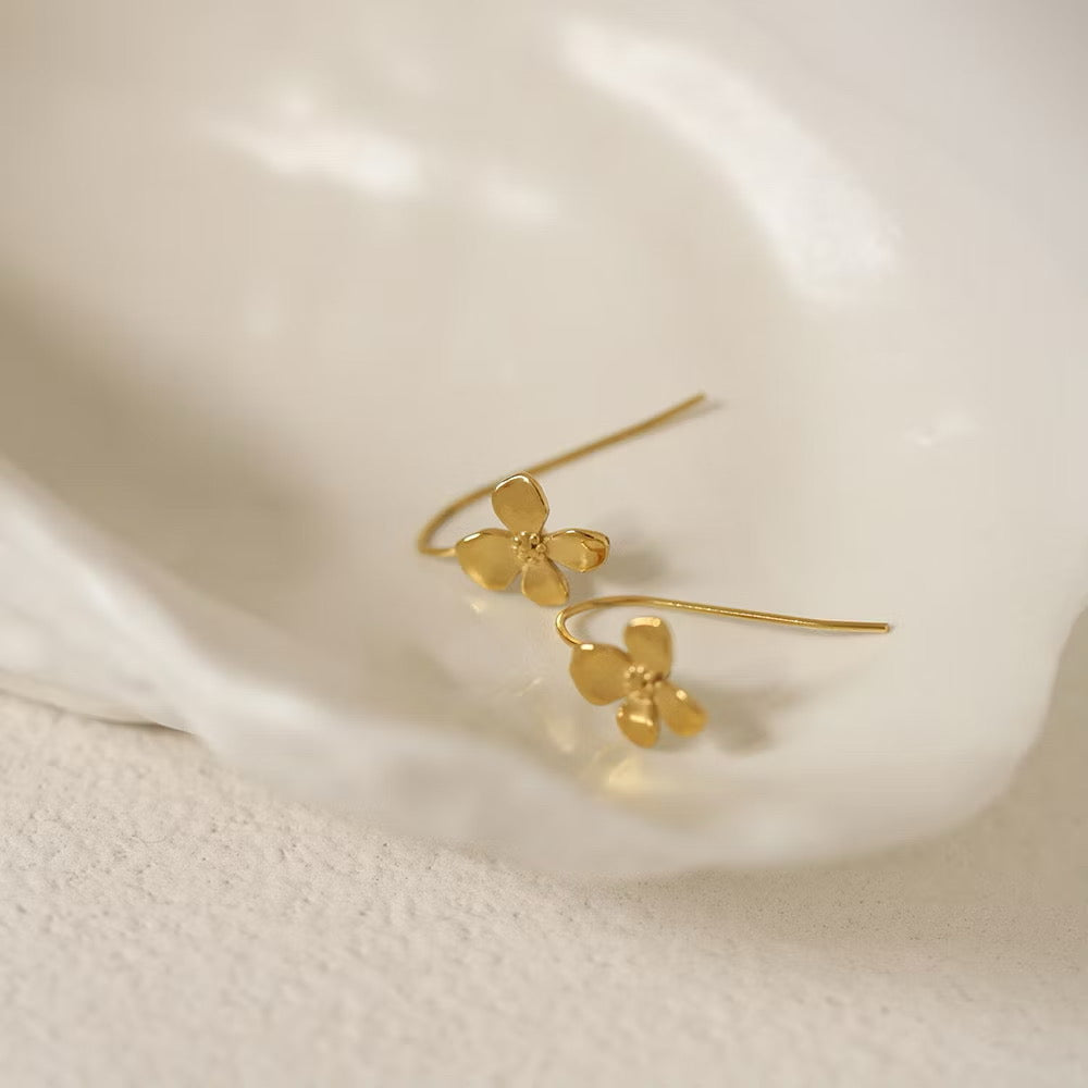 Osmanthus Flower Hook Earrings