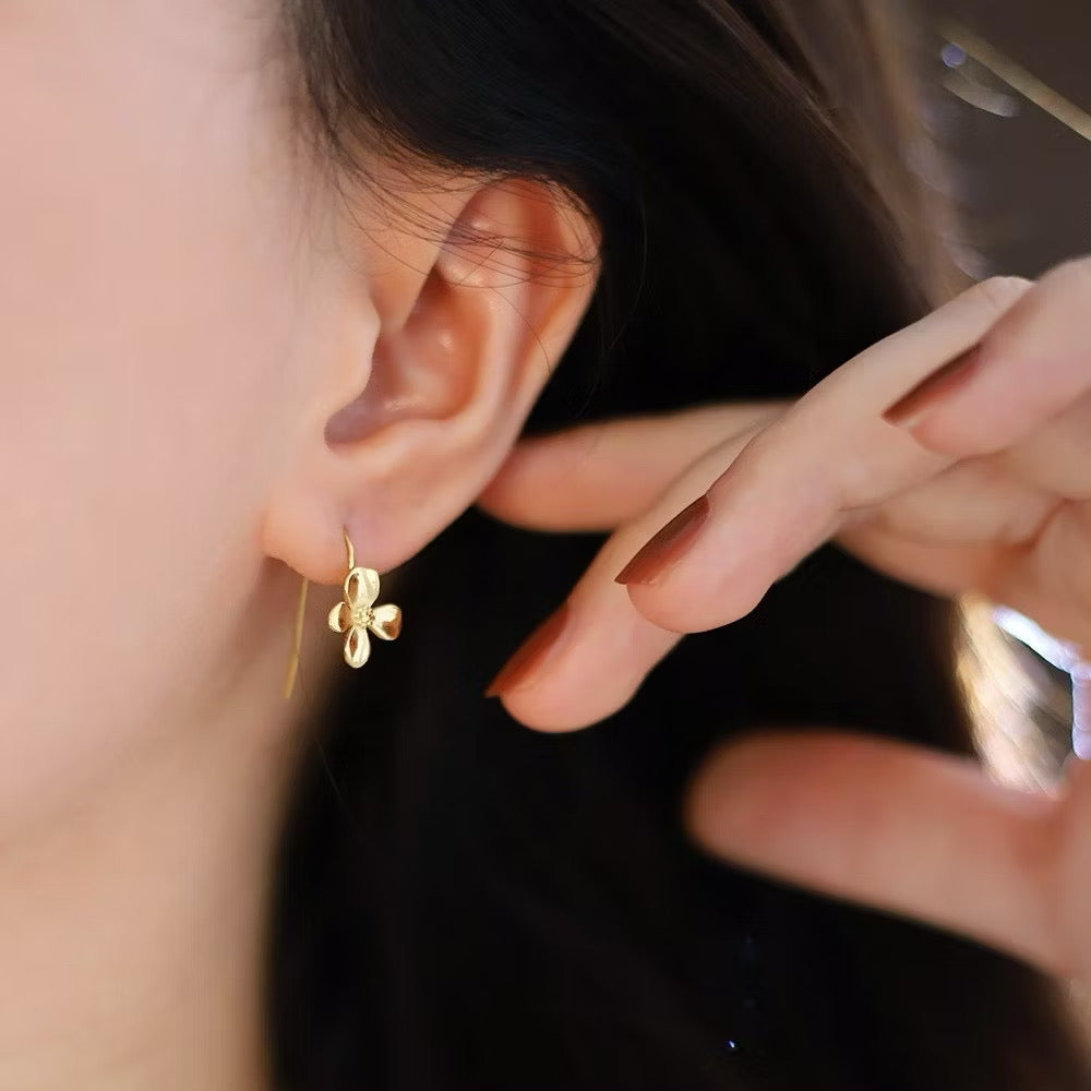 Osmanthus Flower Hook Earrings