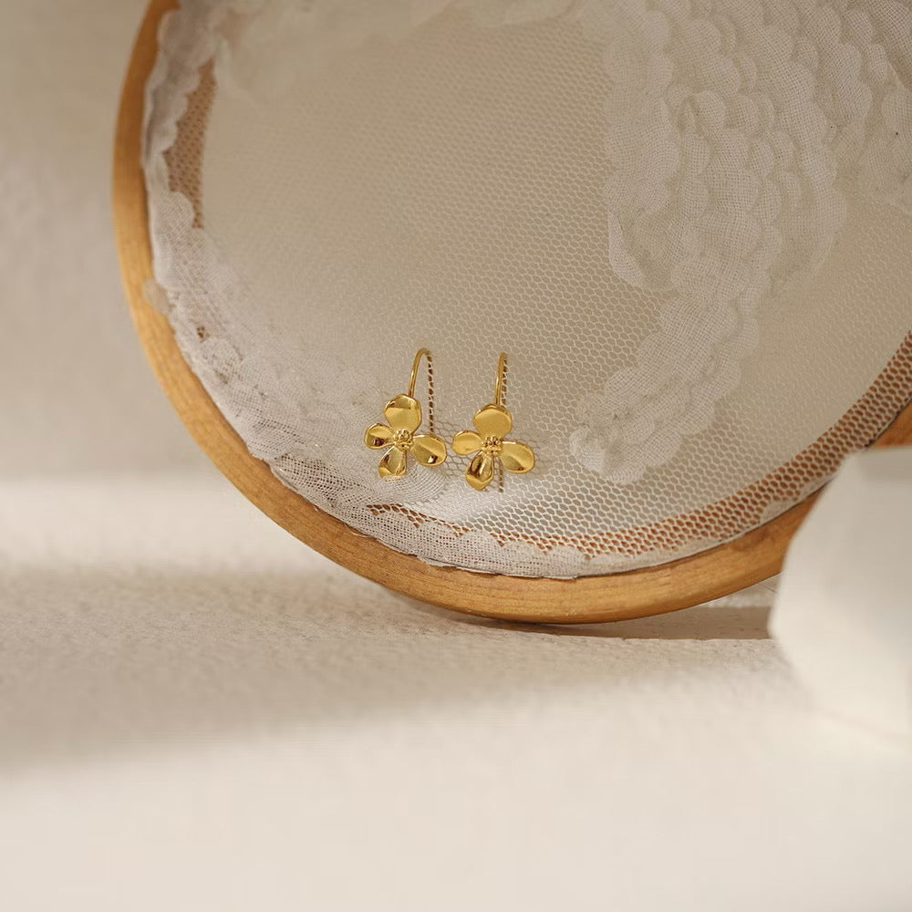 Osmanthus Flower Hook Earrings